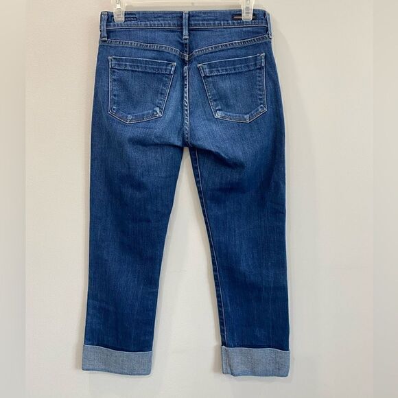 Citizens of Humanity Dani Crop Straight Leg Jean in Dark Wash - Picture 8 of 12